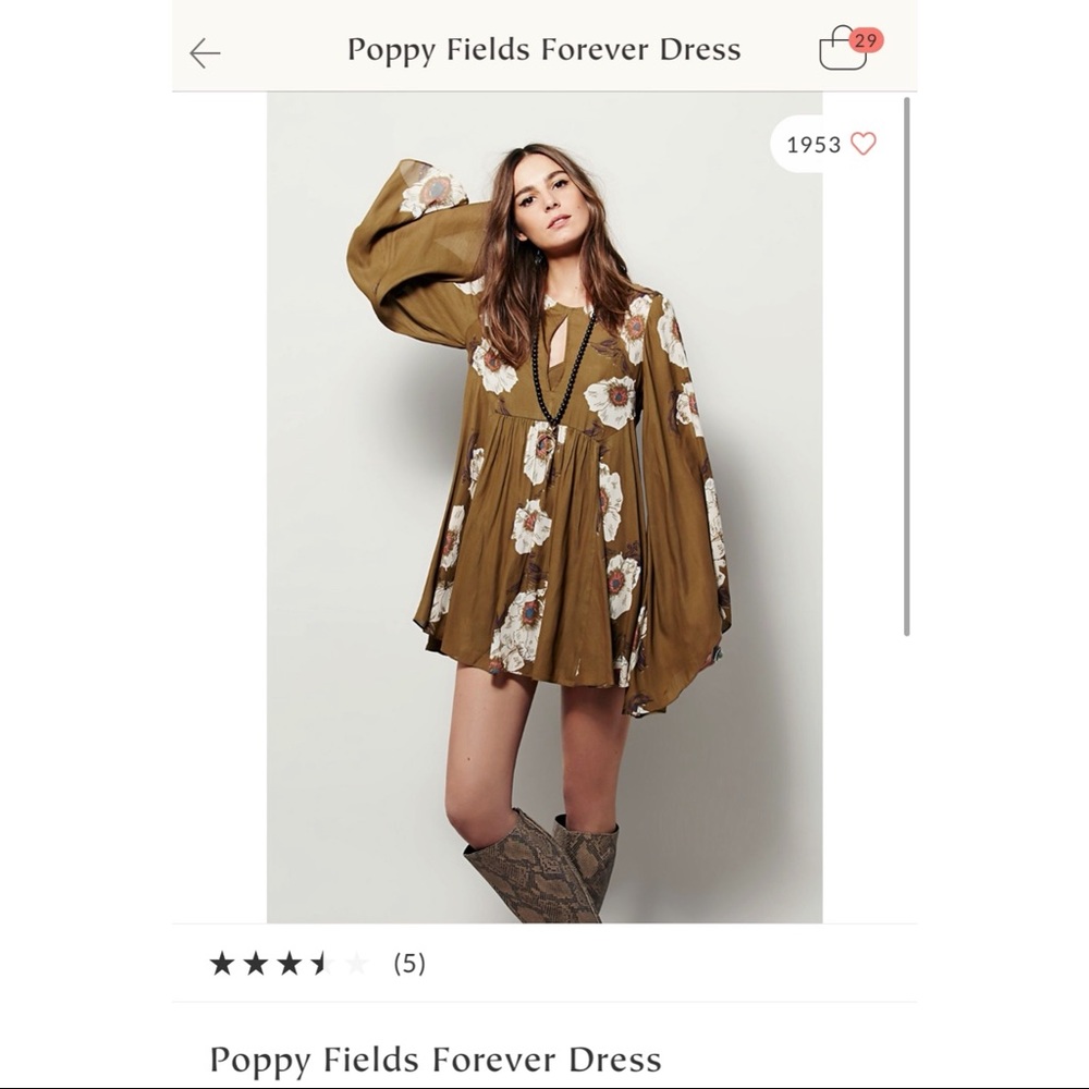 Free people swingy floral dress
